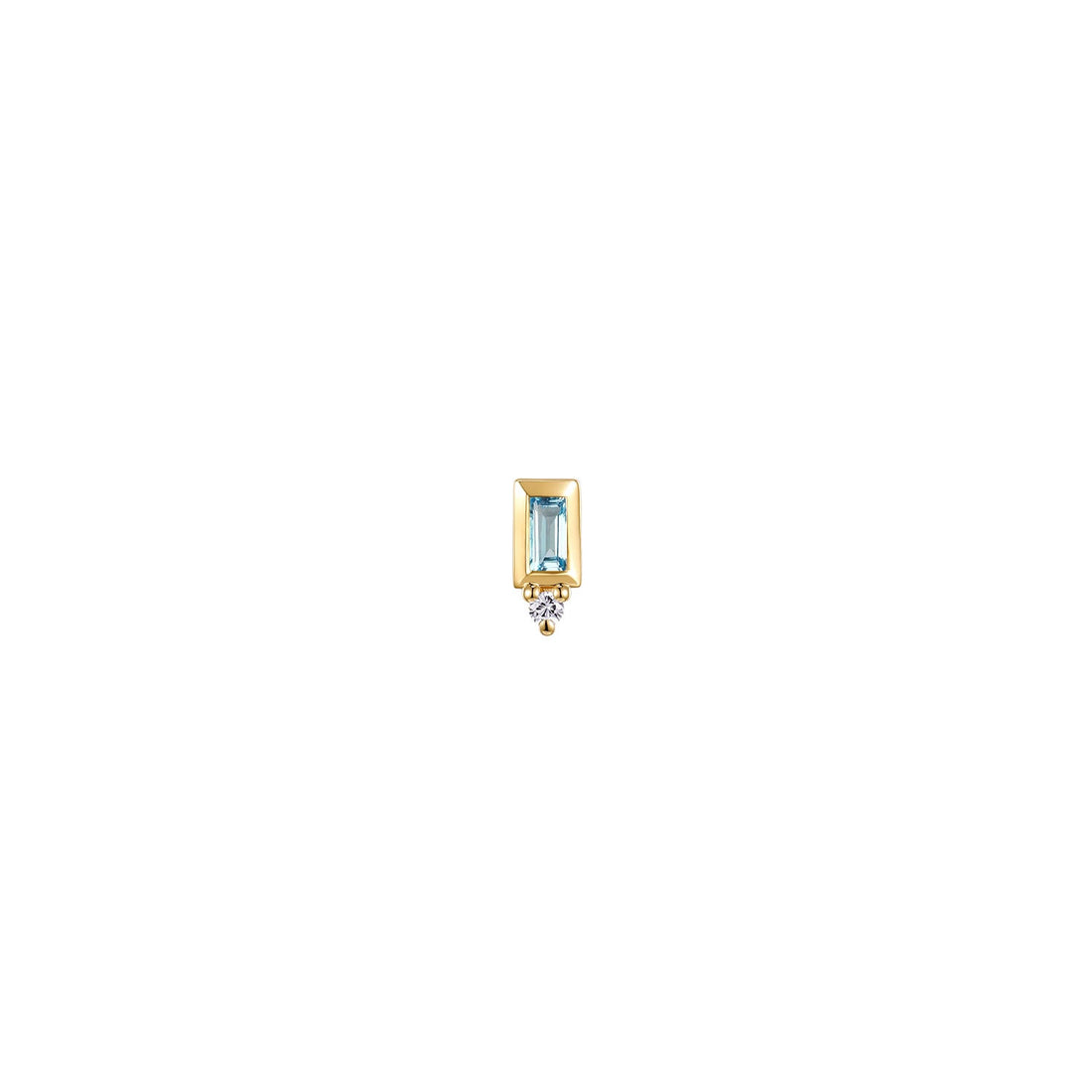 Pippa Diamond - Bezel Baguette Gemstone