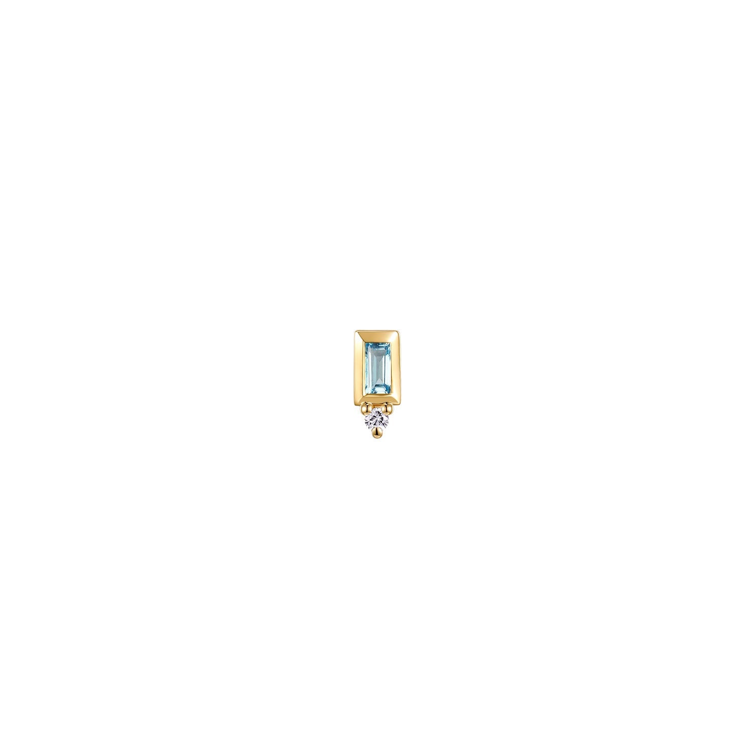 Pippa Diamond - Bezel Baguette Gemstone