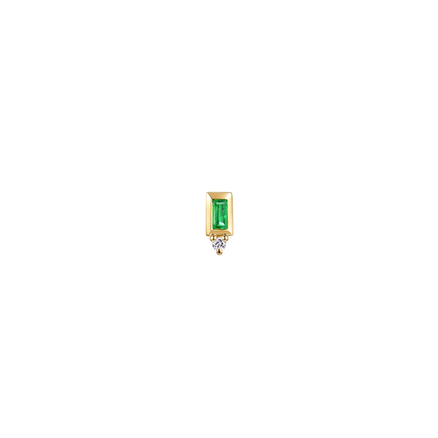 Pippa Diamond - Bezel Baguette Gemstone