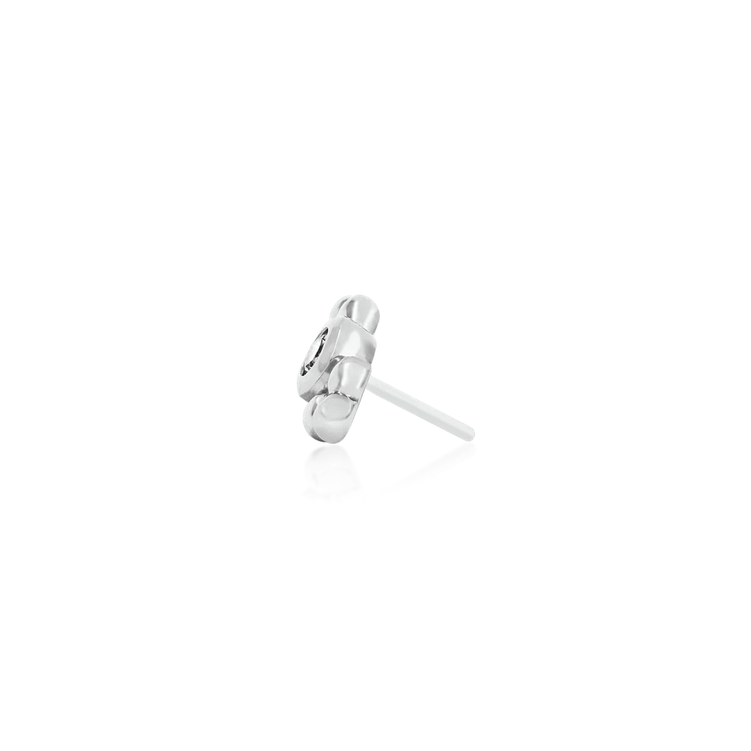 Bezel Set CZ Double Tri-Bead — Junipurr