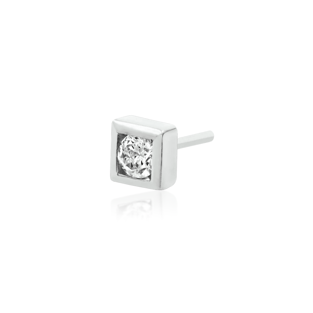 Bezel Set CZ Square — Junipurr