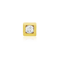 Bezel Set CZ Square — Junipurr