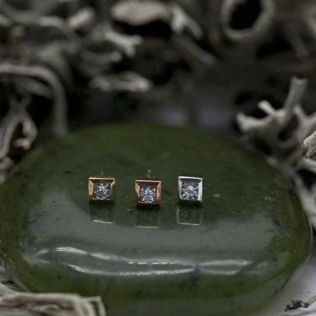 Bezel Set CZ Square from Junipurr