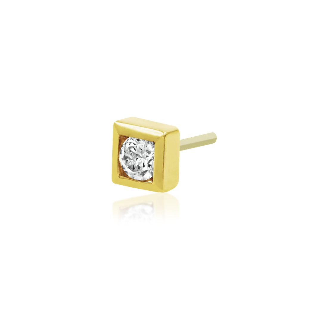 Bezel Set CZ Square — Junipurr