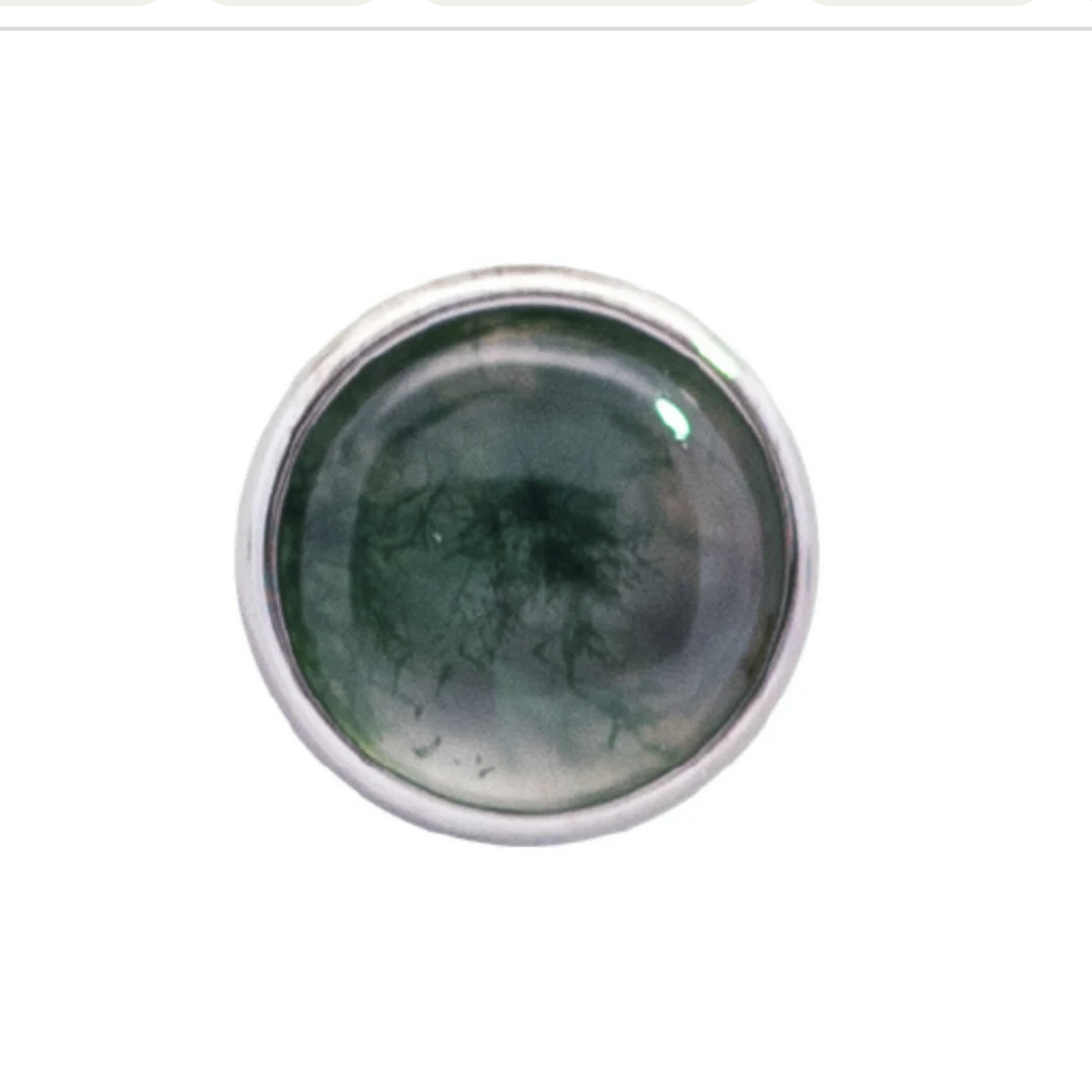 Bezel Set Titanium Cabochons — Junipurr