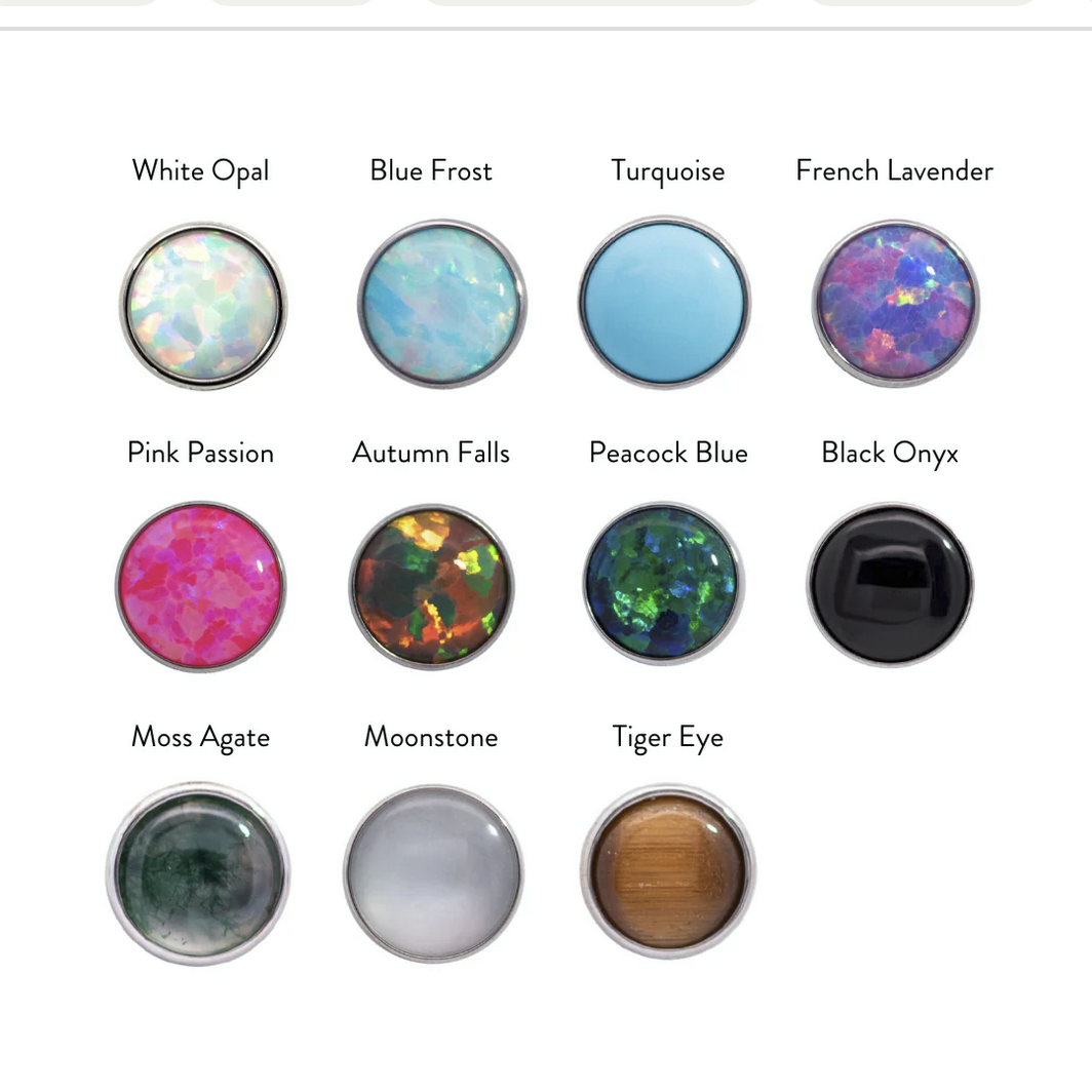 Bezel Set Titanium Cabochons — Junipurr