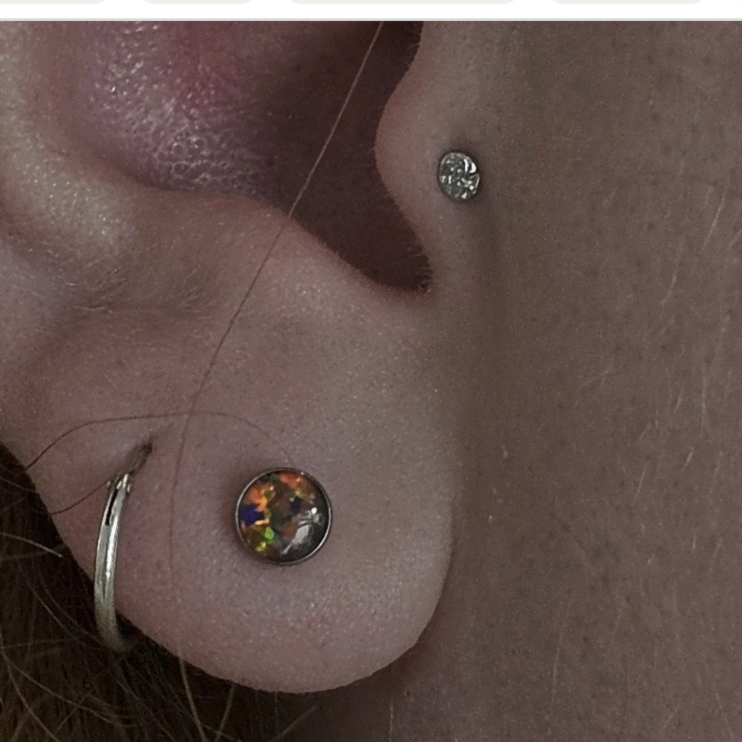 Bezel Set Titanium Cabochons — Junipurr