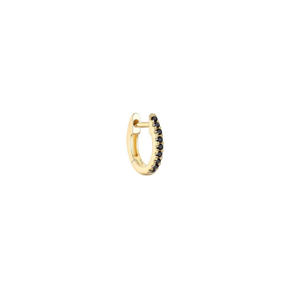 Black Diamond Huggie — Modern Mood