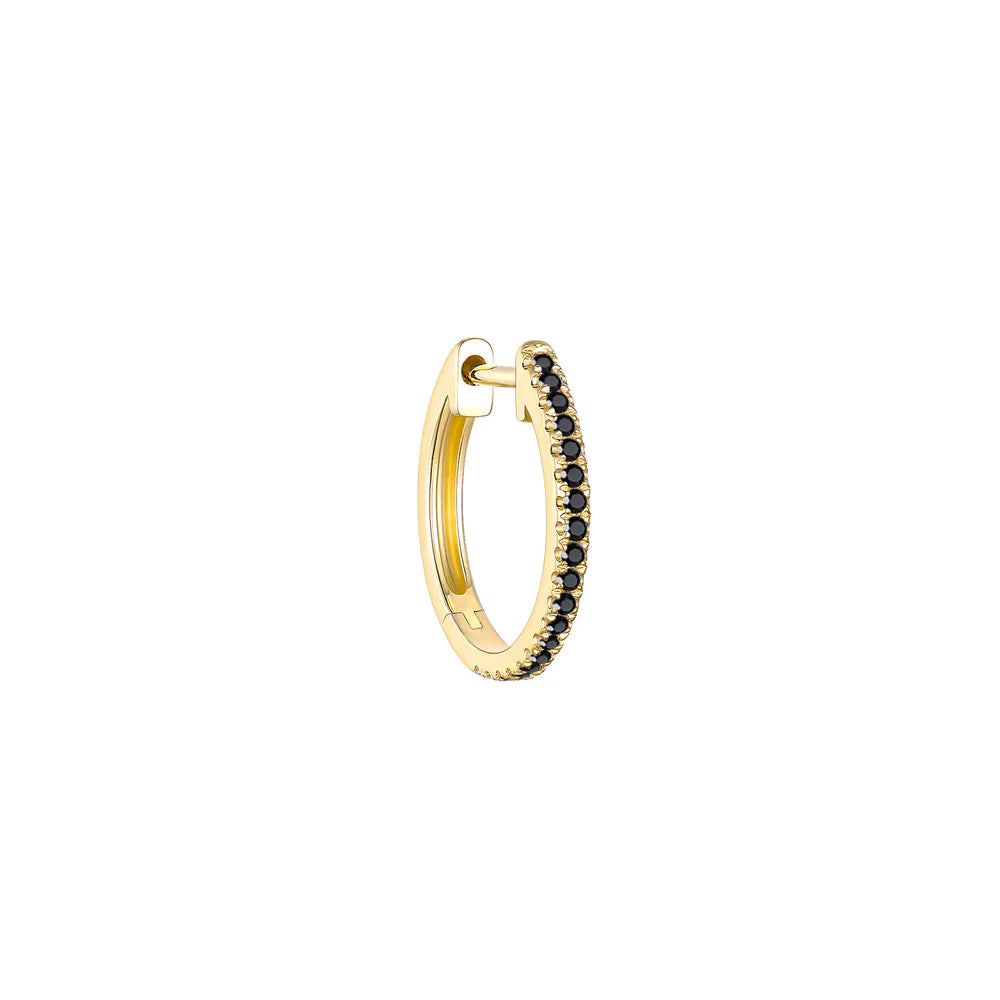 Black Diamond Huggie — Modern Mood