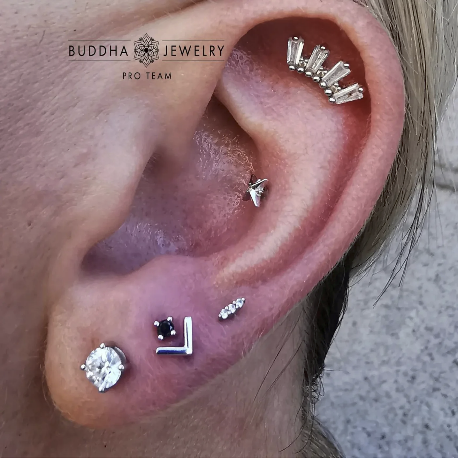 Prong Set Gem with Black Diamond From Buddha