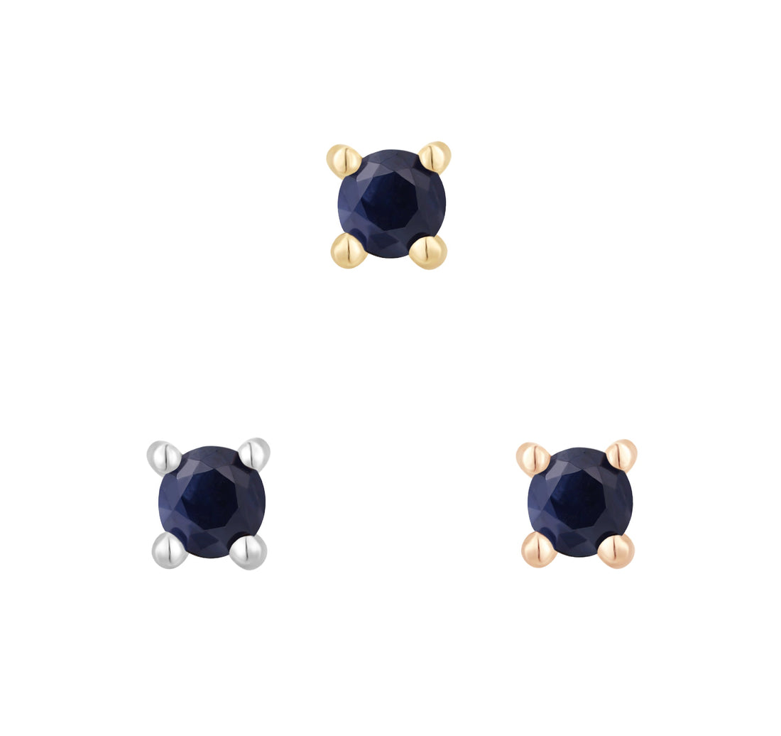Prong Gem with Blue Sapphire - Buddha Jewelry