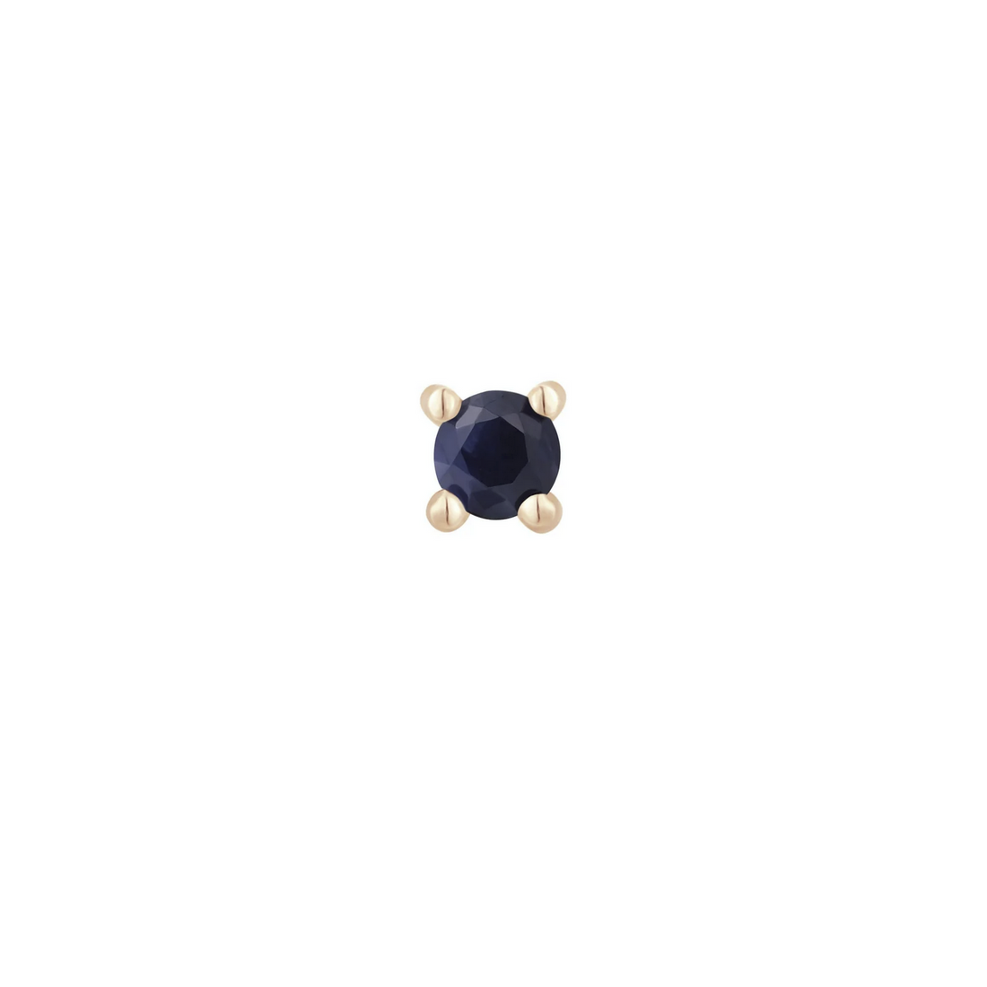 Prong Set Gem with Blue Sapphire — Buddha