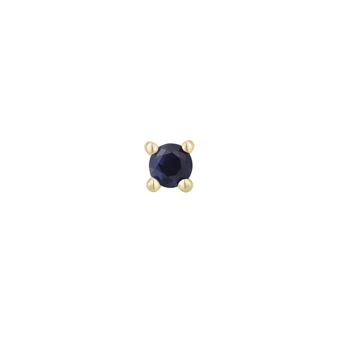 Prong Set Gem with Blue Sapphire — Buddha