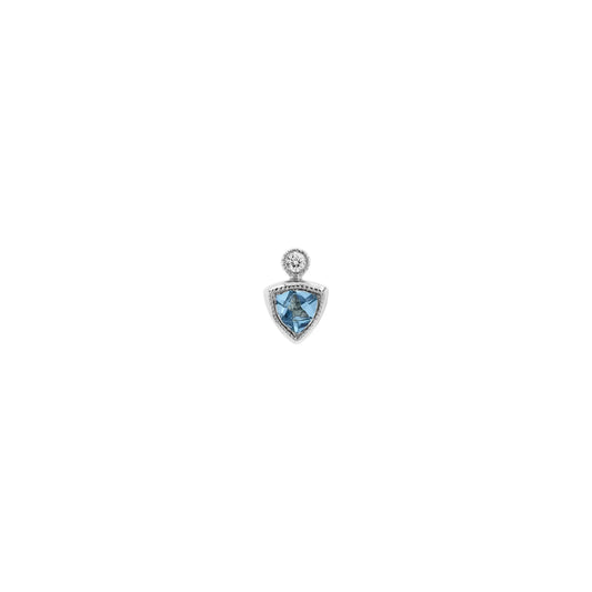 Bodhi - Swiss Blue Topaz with Bezel Diamond from Modern Mood