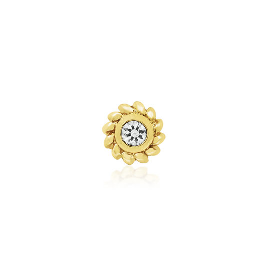 Braided CZ Bezel Set from Junipurr