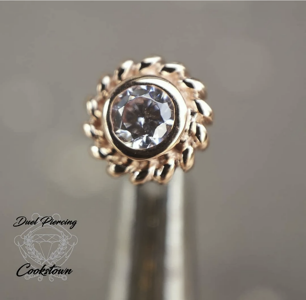 Braided CZ Bezel Set from Junipurr