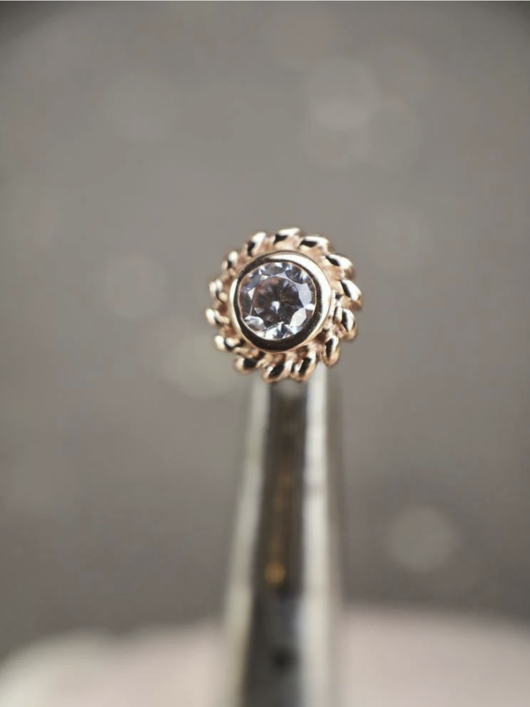 Braided CZ Bezel Set from Junipurr