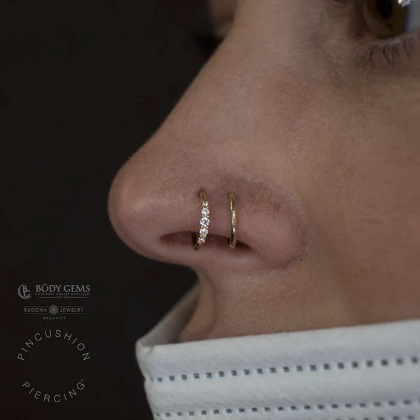Brigitte Seam Ring with CZ — Buddha