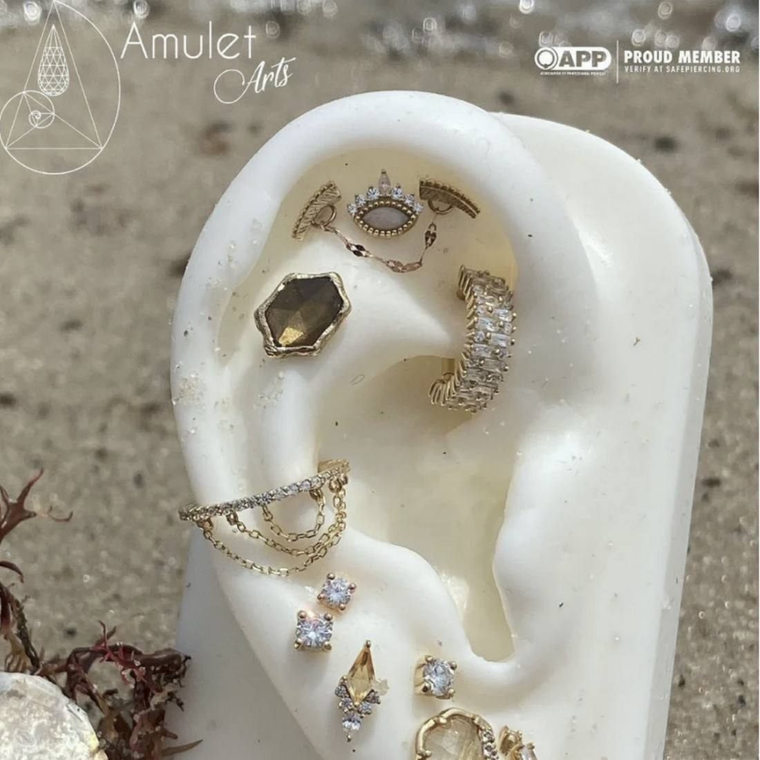Brilliant Clicker with CZ — Buddha