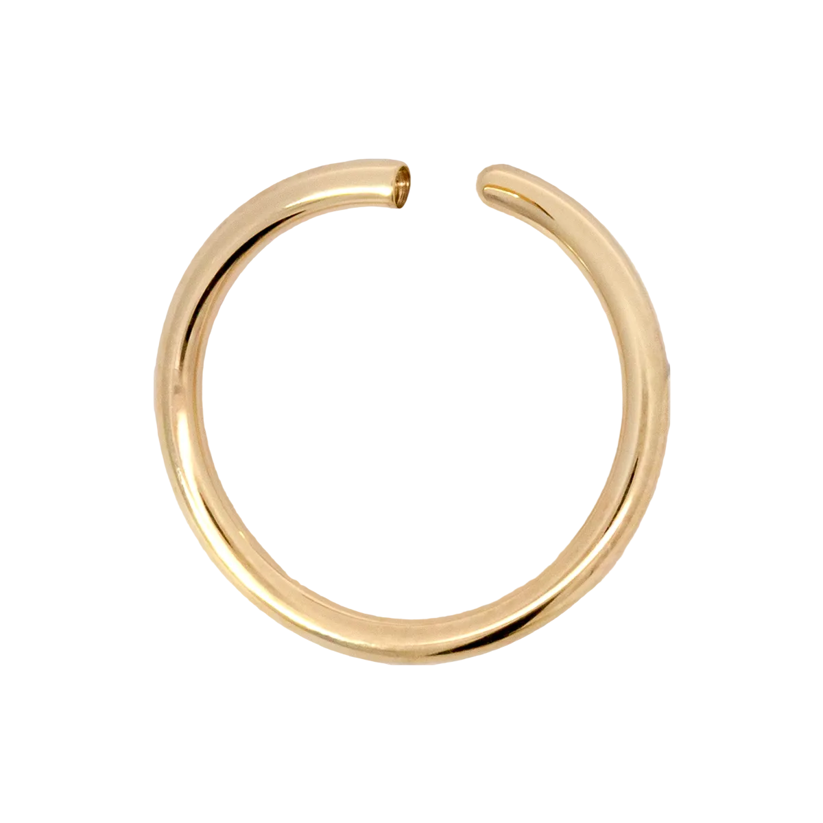 Gold Cup Divot Seam Ring