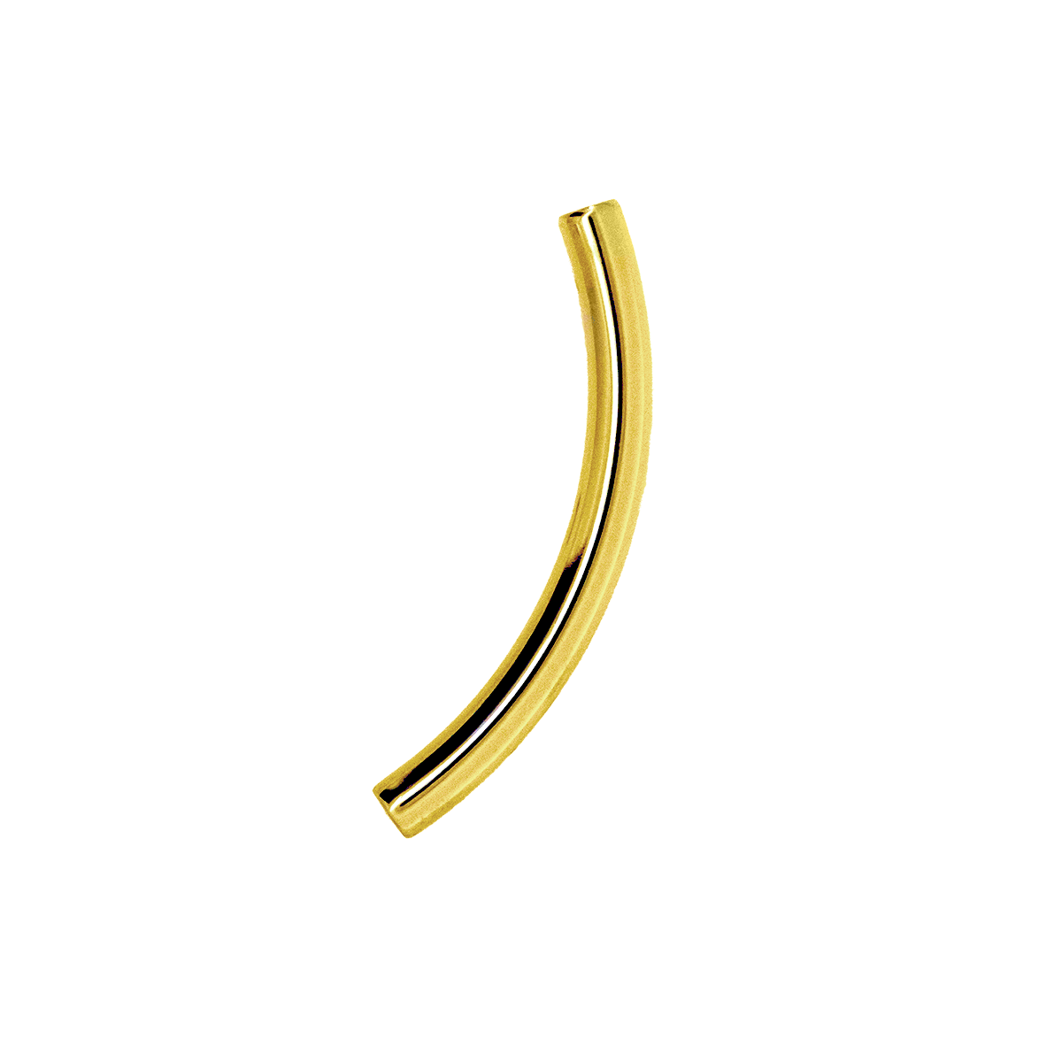 Gold Curved Barbell Post