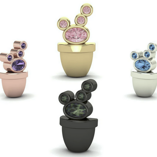 Cactus with Gemstone From Mushroom