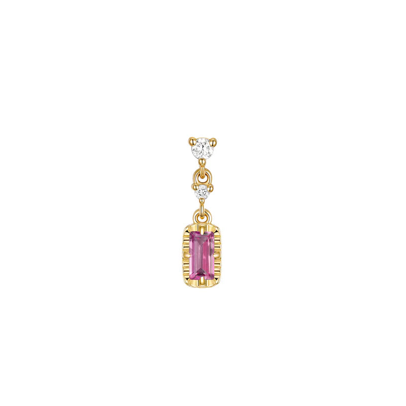 Cascade 2 with Fluted Edge Baguette Colored Gemstone — Modern Mood