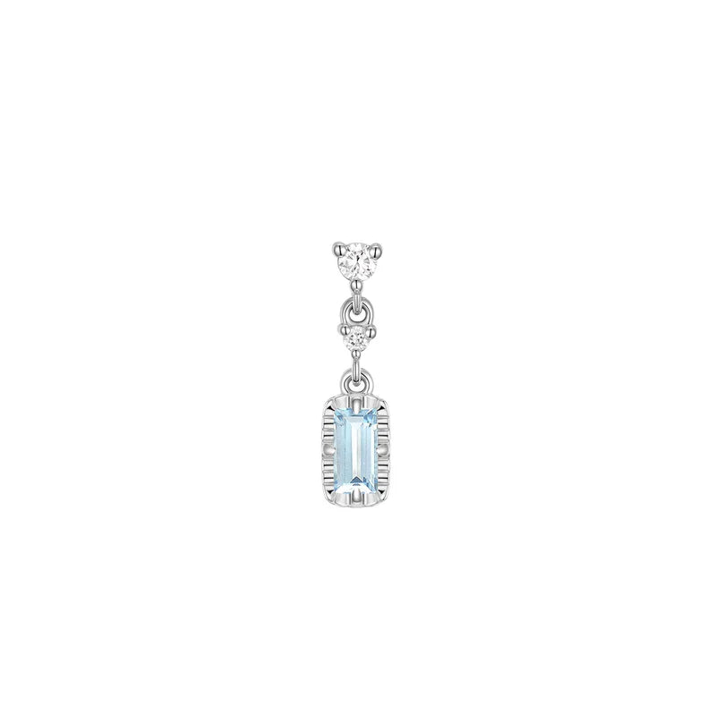 Cascade 2 with Fluted Edge Baguette Colored Gemstone — Modern Mood