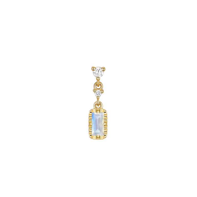 Cascade 2 with Fluted Edge Baguette Colored Gemstone — Modern Mood