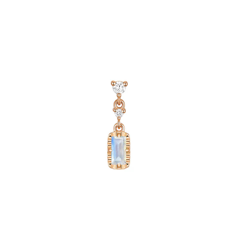 Cascade 2 with Fluted Edge Baguette Colored Gemstone — Modern Mood