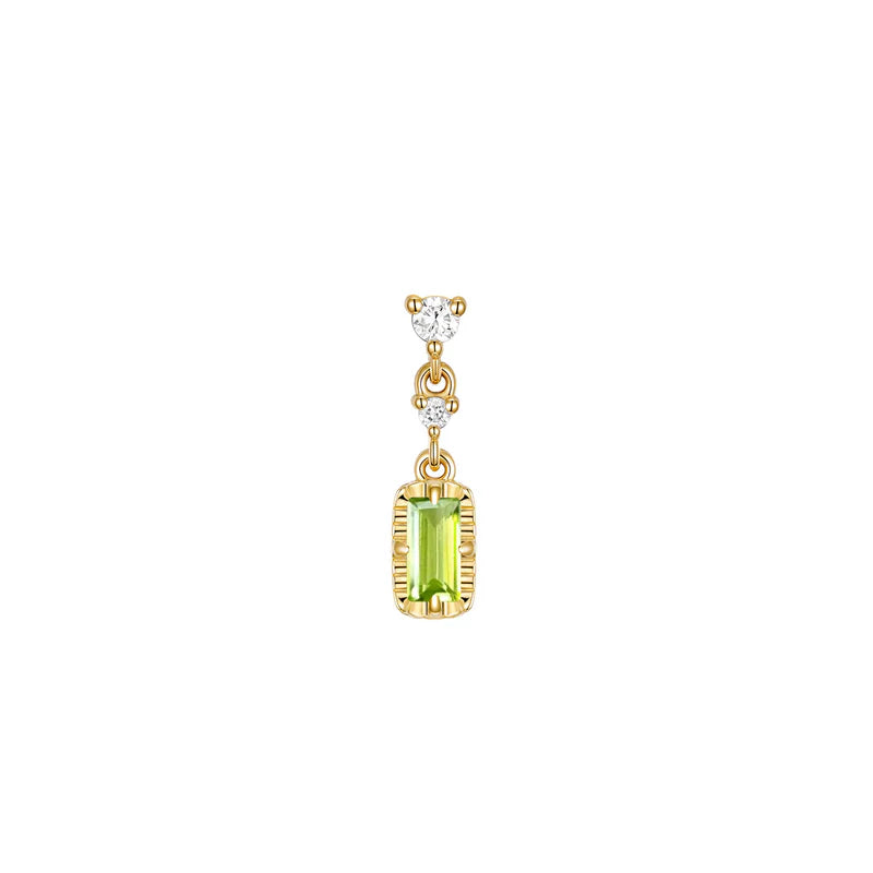 Cascade 2 with Fluted Edge Baguette Colored Gemstone — Modern Mood