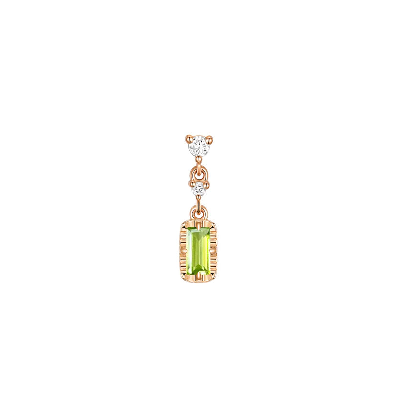 Cascade 2 with Fluted Edge Baguette Colored Gemstone — Modern Mood