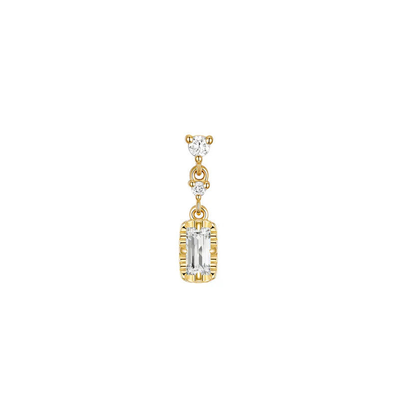 Cascade 2 with Fluted Edge Baguette Diamond from Modern Mood