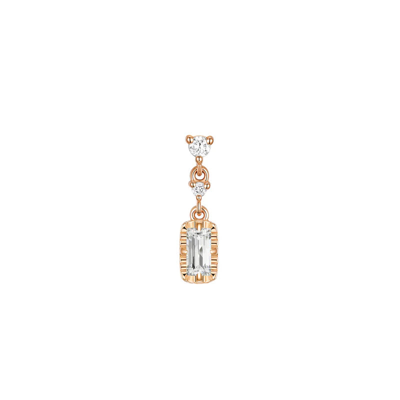 Cascade 2 with Fluted Edge Baguette Diamond — Modern Mood
