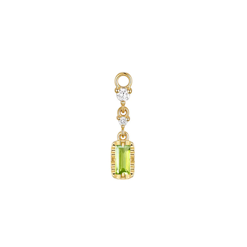 Cascade 2 with Fluted Edge Charm Colored Gemstone from Modern Mood
