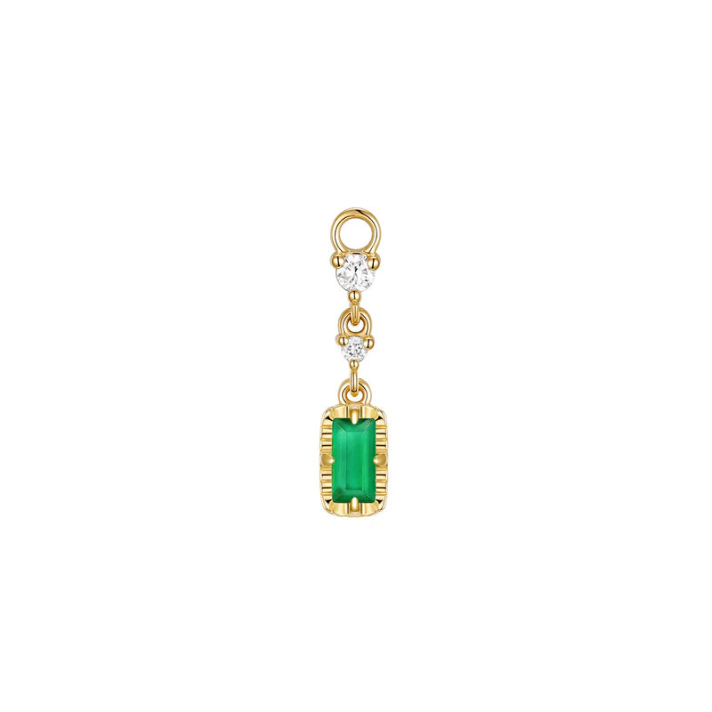 Cascade 2 with Fluted Edge Charm Colored Gemstone from Modern Mood