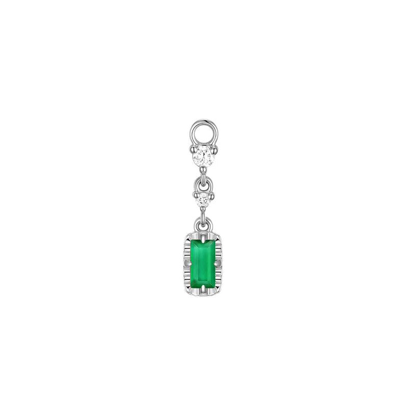 Cascade 2 with Fluted Edge Charm Colored Gemstone from Modern Mood