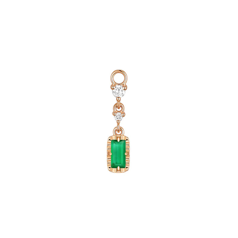 Cascade 2 with Fluted Edge Charm Colored Gemstone from Modern Mood