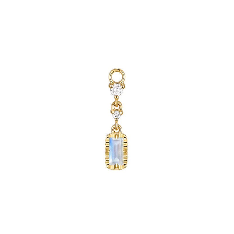Cascade 2 with Fluted Edge Charm Colored Gemstone from Modern Mood