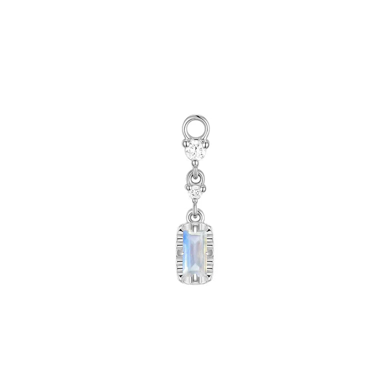 Cascade 2 with Fluted Edge Charm Colored Gemstone from Modern Mood