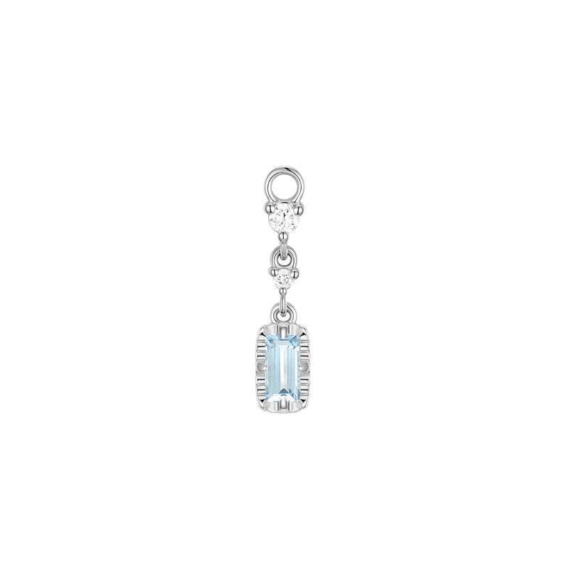Cascade 2 with Fluted Edge Charm Colored Gemstone from Modern Mood