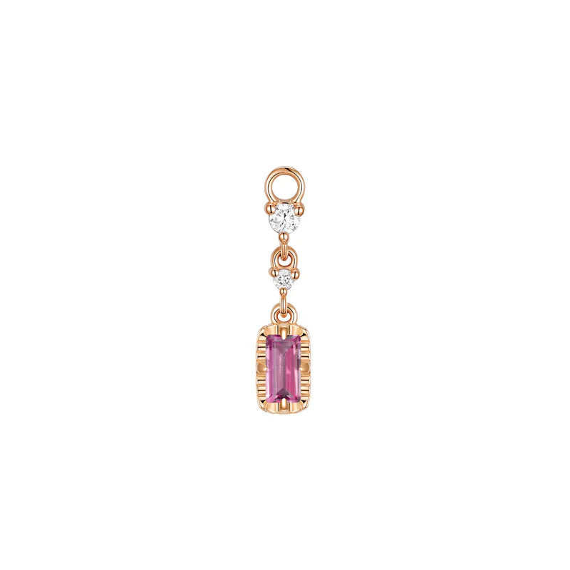 Cascade 2 with Fluted Edge Charm Colored Gemstone from Modern Mood
