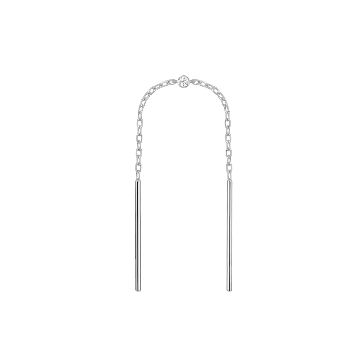 Chain Threader with Diamond Bezel Center — Modern Mood