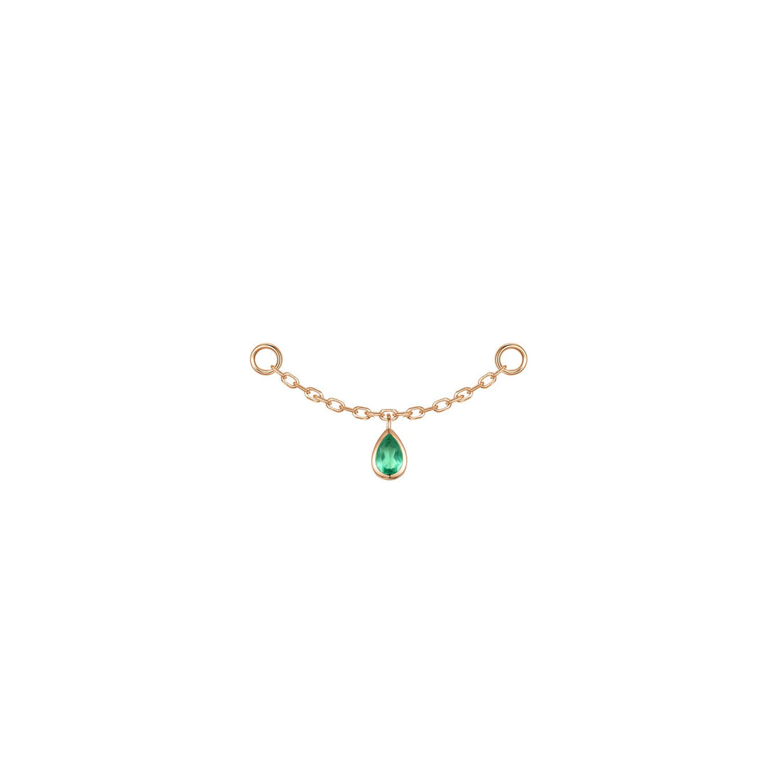 Pear Bezel Gemstone Chain