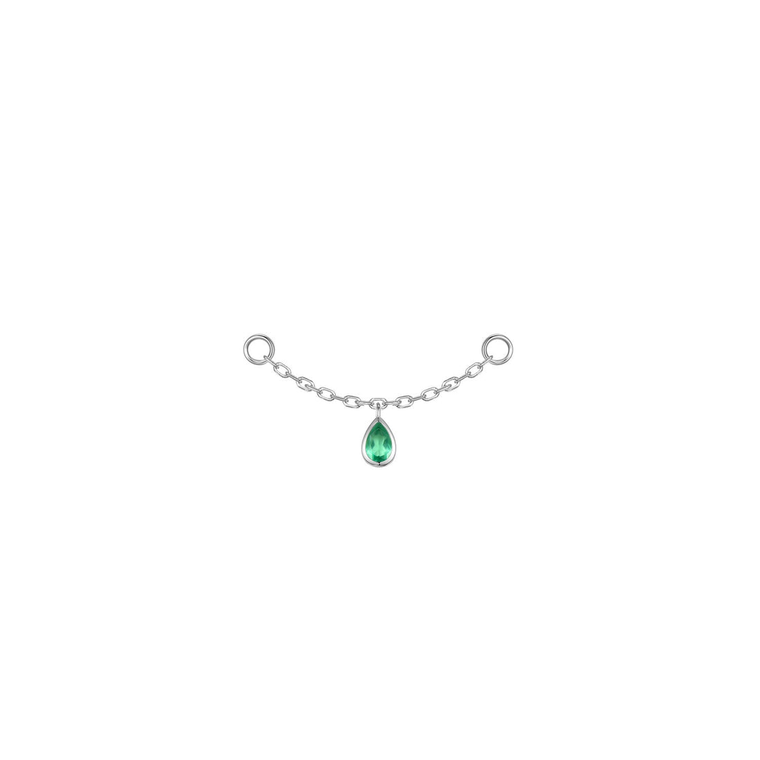 Pear Bezel Gemstone Chain