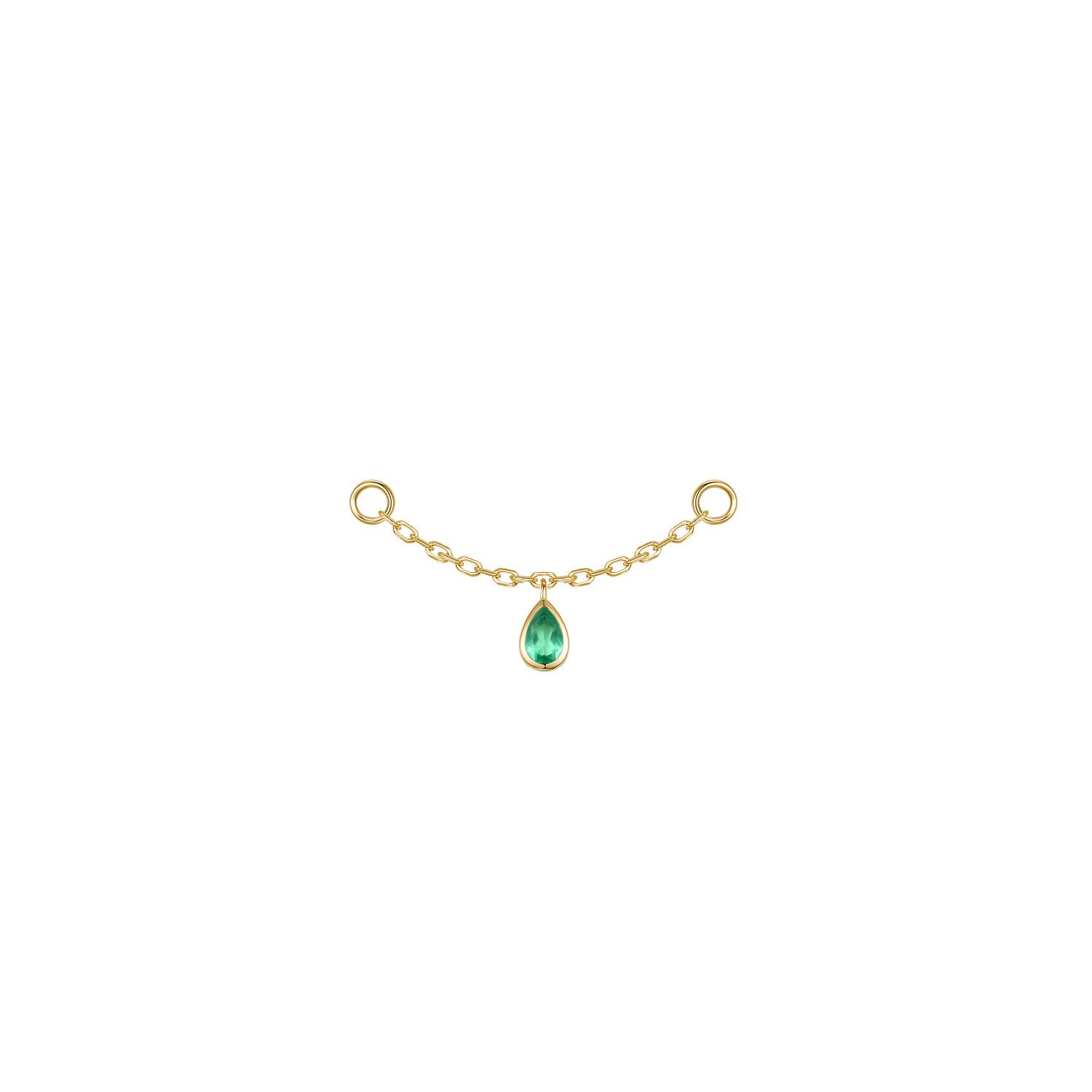 Pear Bezel Gemstone Chain