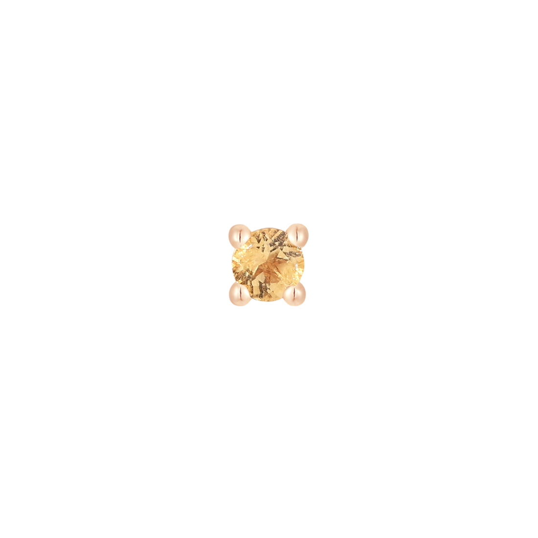 Prong Gem with Citrine - Buddha Jewelry