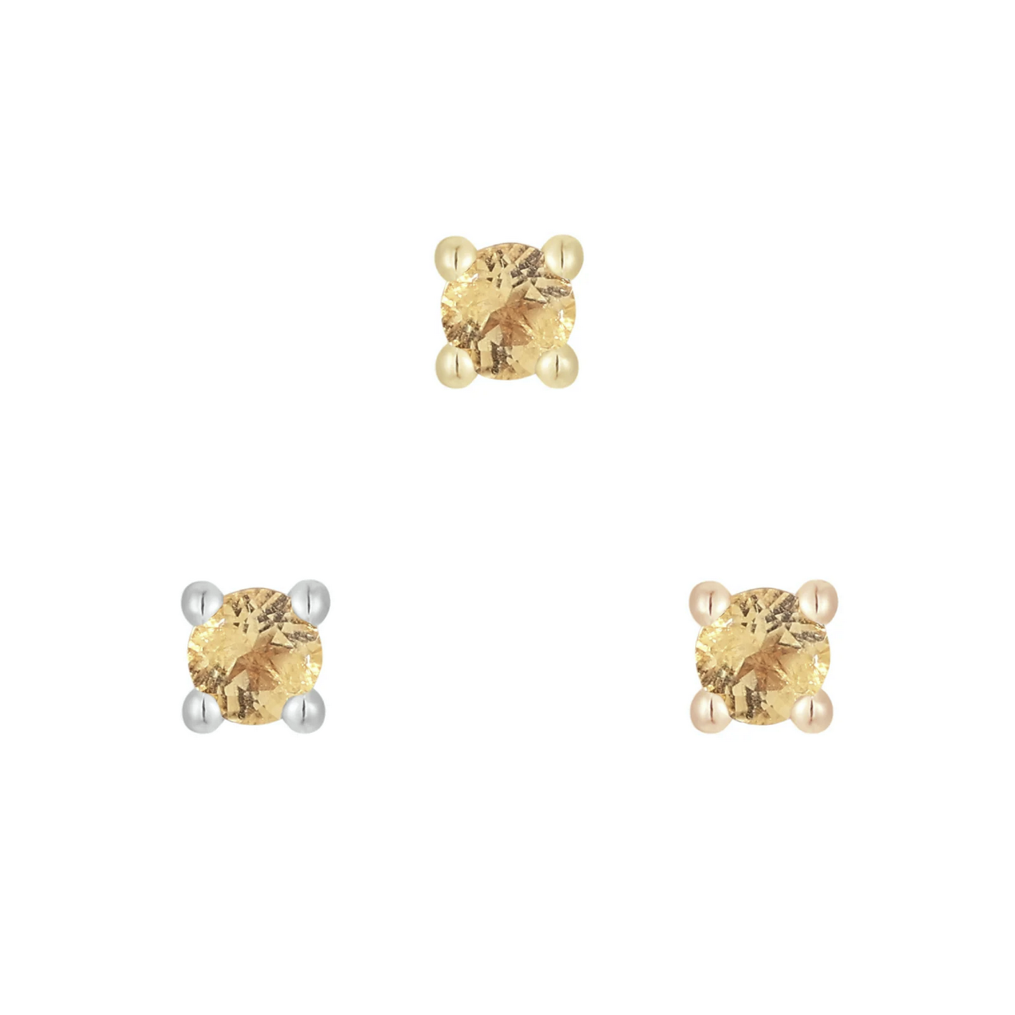 Prong Set Gem with Citrine From Buddha