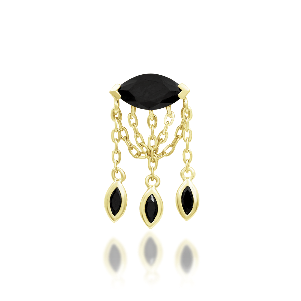 Claudia with Black CZ — Junipurr
