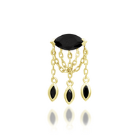 Claudia with Black CZ — Junipurr